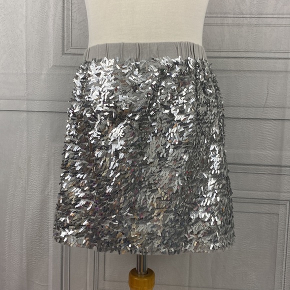 Crewcuts Other - CREWCUTS Silver Sequin Mini Skirt